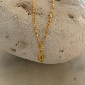 Water Droplet Necklace Trendy Italian-style